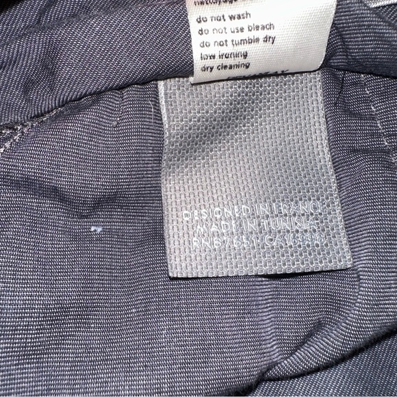 Men’s Lacoste Wool Blend Straight Leg Trouser Pant in Gray, Size 36x32 - Picture 9 of 16